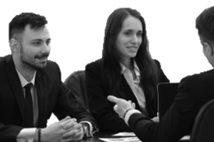 Business team in discussion