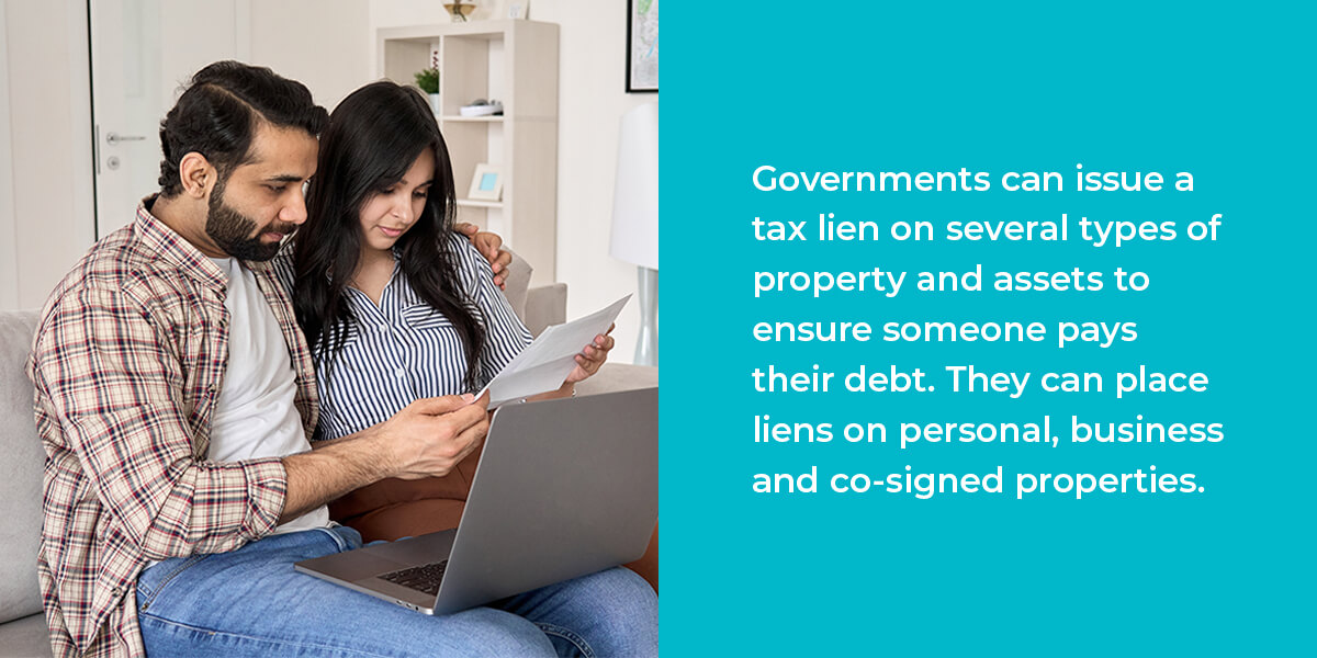 What Assets Can a Government Tax Lien Cover