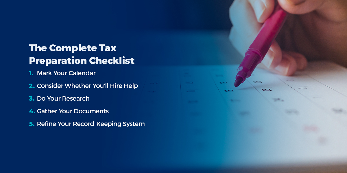 Tax Prep Checklist